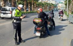 MOTOSİKLETLİLERE CEZA YAĞDI