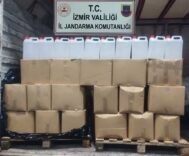 İZMİR'DE 860 LİTRE ETİL ALKOL ELE GEÇİRİLDİ