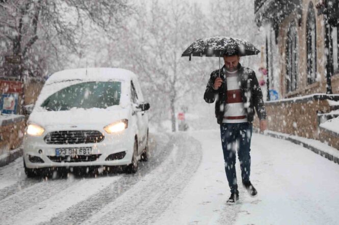 METEOROLOJİDEN ELAZIĞ İÇİN KUVVETLİ KAR YAĞIŞI UYARISI